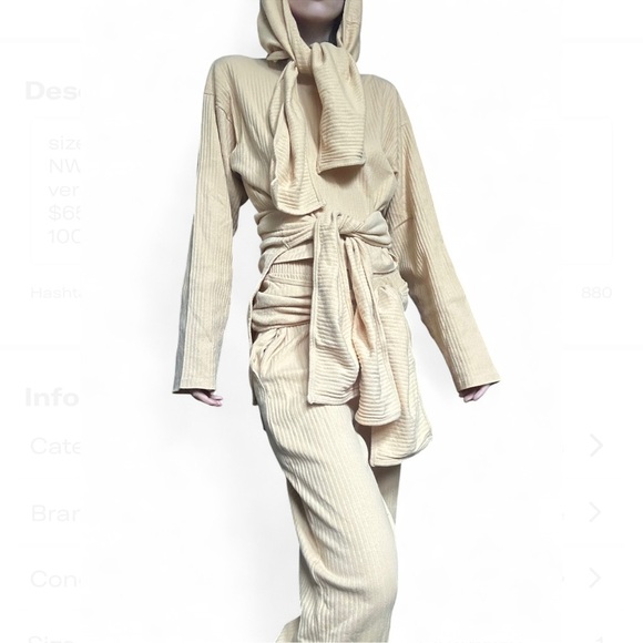 Baserange Tour Jumper in Dust Beige - Picture 1 of 10